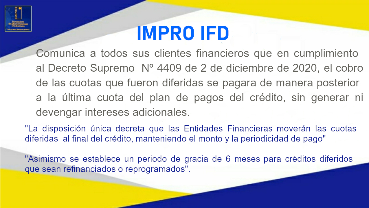 Reprogramacion Diferida IMPRO IFD
